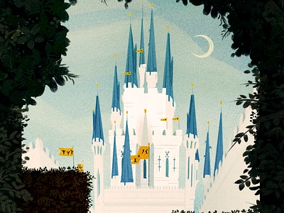 magic kingdom disney disney world disneyland fantasy illustraion