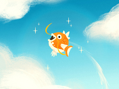 magikarp! character design illustraion pokemon