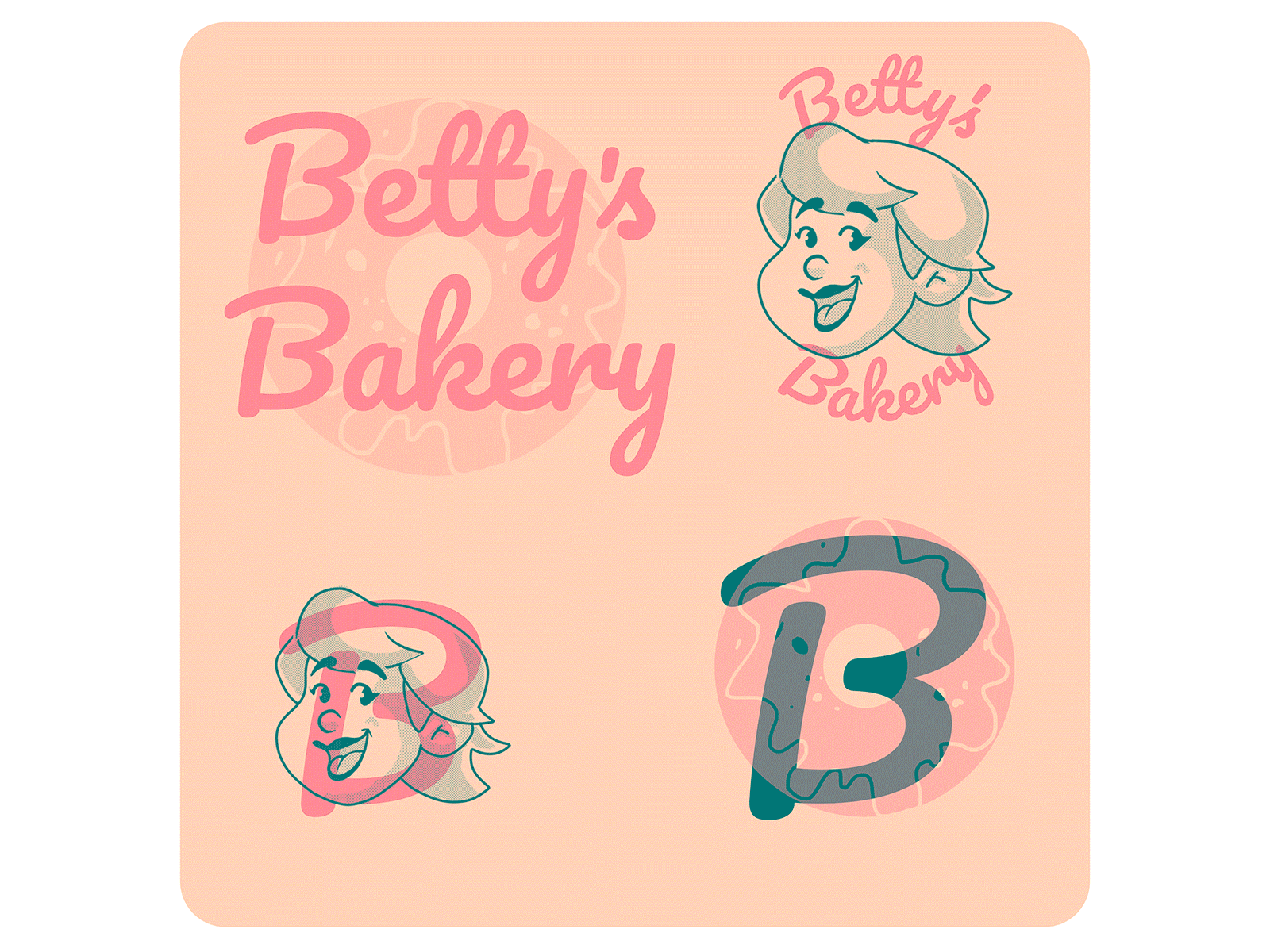 Bettys Bakery 🍰🎂🧁🍩🍪 dailylogochallenge design logo brand branding illustrator logodesign logotype photoshop vetor