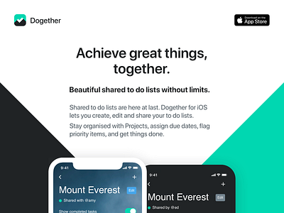 Dogether landing page dogether landing madebyew todo todoapp todolist