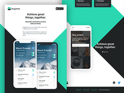 Dogether landing page close-up