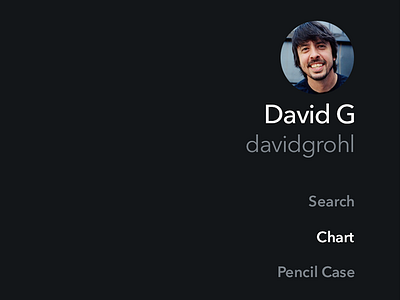 Pencil Case Sidebar chart dave grohl david grohl pencil case re design sidebar ui
