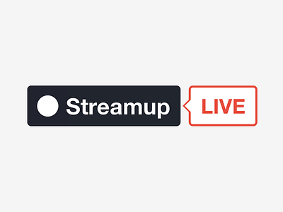 Streamup Live Button button embed live social streamup