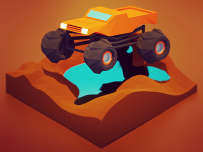 Monster Truck (Getting Started with Blender) 3d blender 3d blender3d monster truck