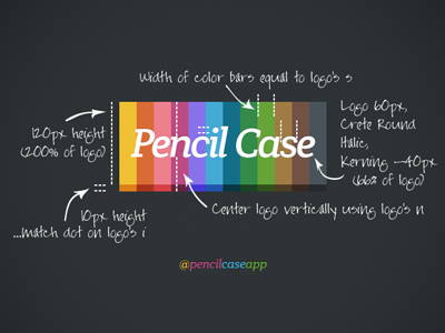 Pencil Case Logo (V2) annotations logo pencil case