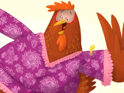 Mama Hen dancing chicken childrens book color dancing hen