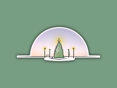 Galt Christmas Tree 2020 christmas tree holiday tree illustration vector