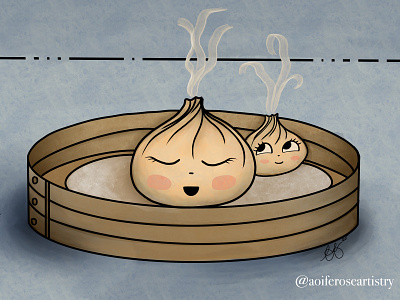 Dumplings digital digital illustration drawing illiustration
