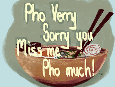 Bowl of Pho childrens book design digital digital illustration drawing gouache illiustration illustrator