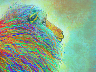 Irish Sheep chalk contrast digital illustration drawing logo pride print sketch ux vector