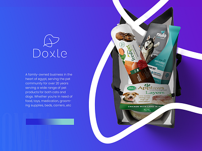 Doxle Logo & branding branding design food illustration logo pet pet care pets petshop shop