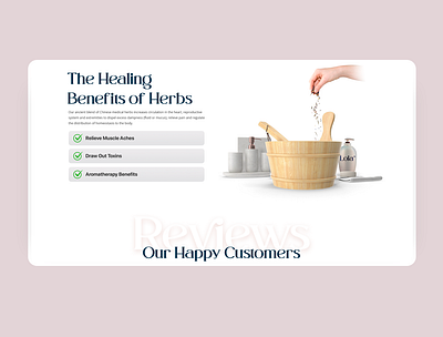 The Healing Benefits of Herbs branding design graphic design health healthcare herbal illustration illustrator modernism reviews skincare spa ui ux website