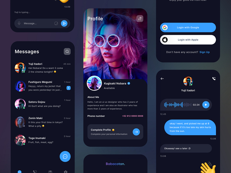 Hideung Chat App by M Yudi on Dribbble