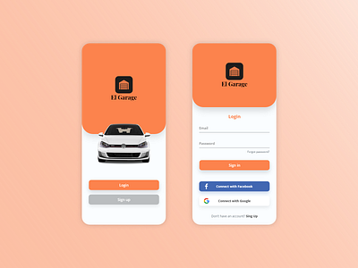 El Garage - Mobile App app design mobile app mobile ui ui ui ux ui design ux xd xd design