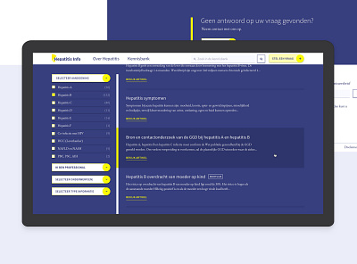 Medical online database catalog database desktop hepatitis mobile purple responsive sketch ui ux webdesign yellow