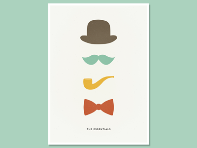 The Essentials bow tie essentials gotham hat mustache smoking pipe