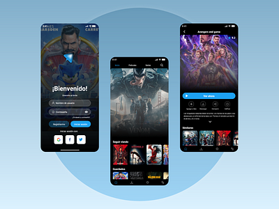 Stream Play Mobile App UI