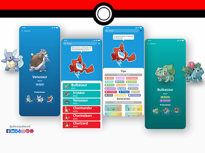 Pokemon App UX/UI Design