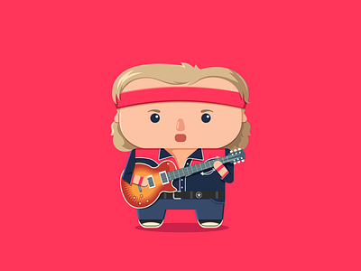 Dire Straits - Mark Knopfler 80s character character design design guitar illustration illustrator music rockandroll singer