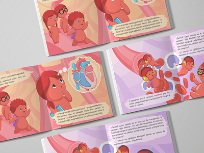 An Adventure through the Circulatory System cartoon character character design children design draw drawing illustration illustrator science story storybook vector