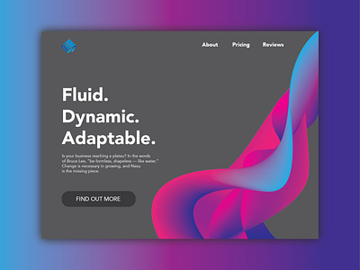 Nexu Landing Page adobe illustrator blend gradient landing page logo logodesign ui ui design uiux ux uxdesign webdesign website