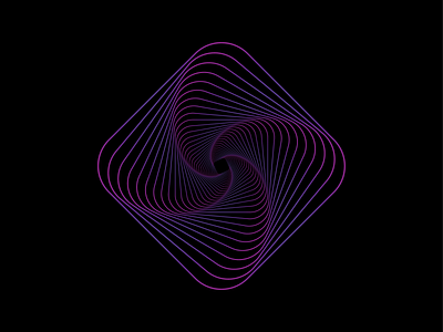 Spiral adobe illustrator gradient icon identity logo logomark mark