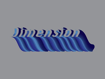 Dimension Blend 3d adobe illustrator blend blend tool gradient type typogaphy