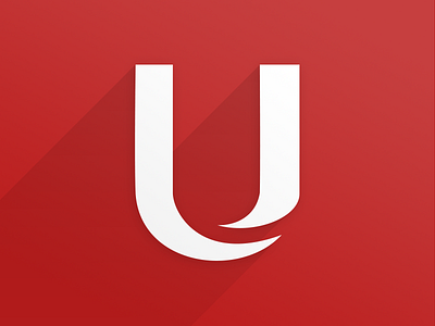 U Logo | Concept clean flat logo modern round