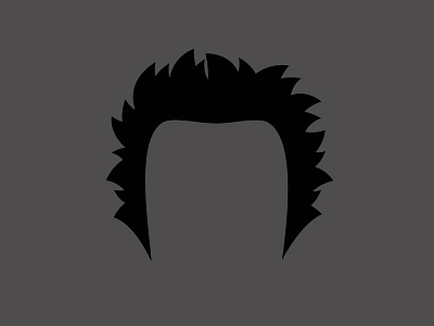 Hair Logo flat identity logo music