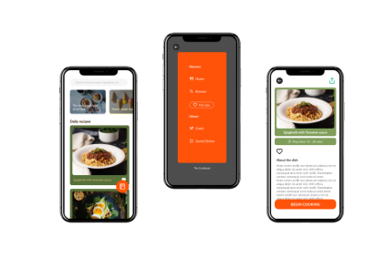 The Cookbook UI design ui