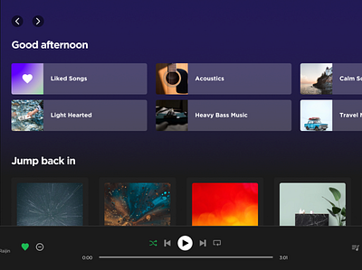 Spotify Replica layouts spotify ui