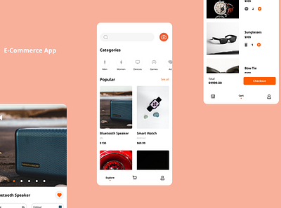 E-Commerce Mobile App ui