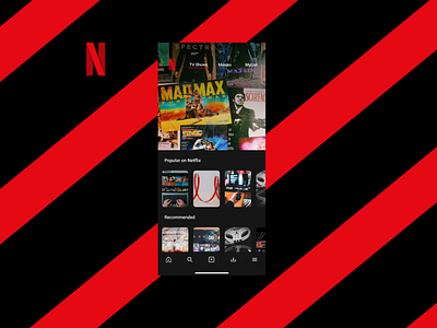 Netflix Mobile Homepage