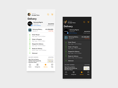 Jumia Order Tracking Concept branding design mobile ui