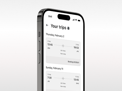 Flight booking app branding design mobile ui