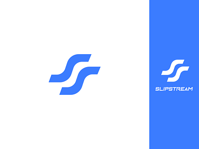 SlipStream Wave Logo branding design flat icon illustrator logo logo design minimal simple vector wave wave logo waveform waves