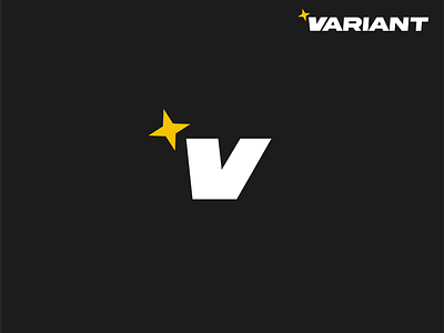 Variant Network abstract best shot branding dribbble best shot flat flat design geometric icon identity logo minimal modern network new typography v logo variant vision yellow