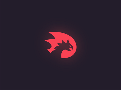 Phoenix Logo branding dragon fire flat gaming geometric hypebeast icon logo minimal phoenix red symbol