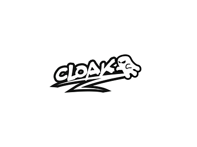 Cloak + Ghost Logo branding cloak design flat gaming geometric ghost icon logo minimal symbol white wrath