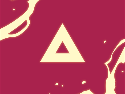 VALHALLA branding flat geometric icon lightning logo minimal red triangle vector yellow