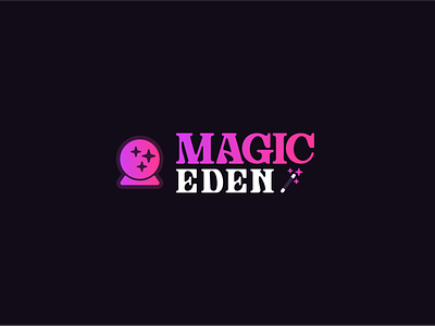Magic Eden Branding Concept blockchain branding crypto eden ethereum flat logo magic pink purple solana