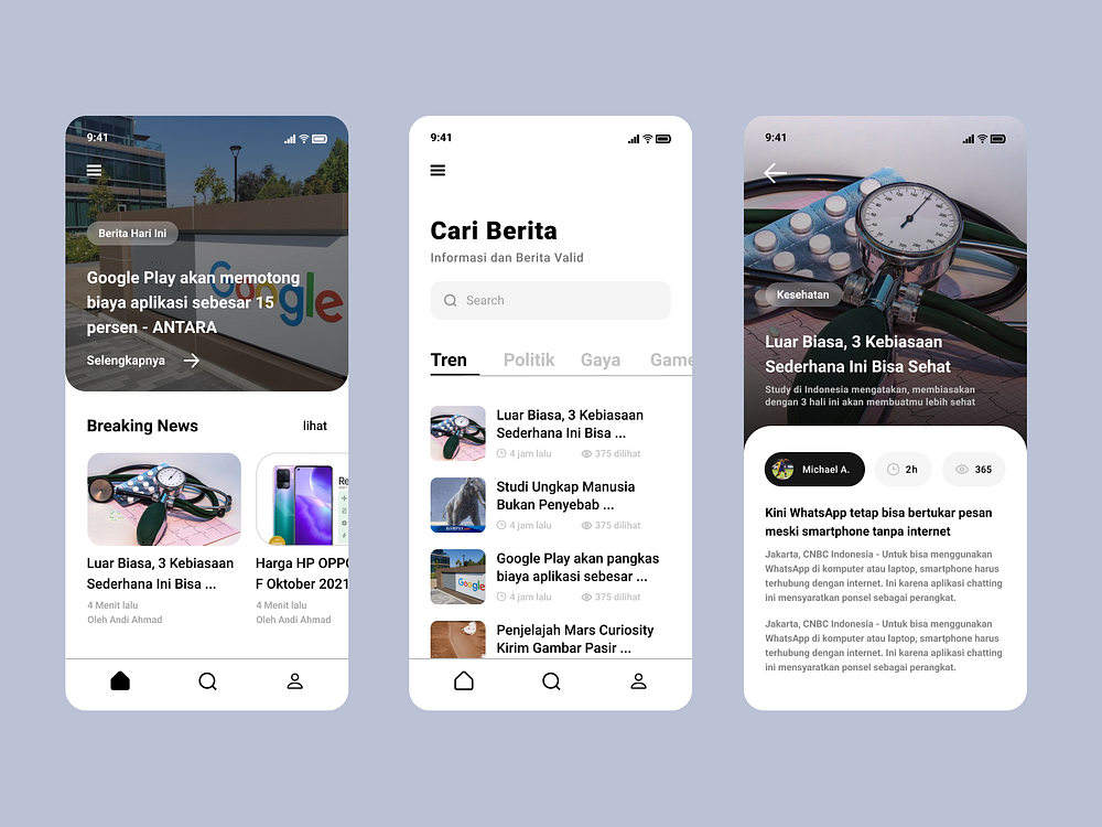 News UI designs, themes, templates and downloadable graphic elements on ...