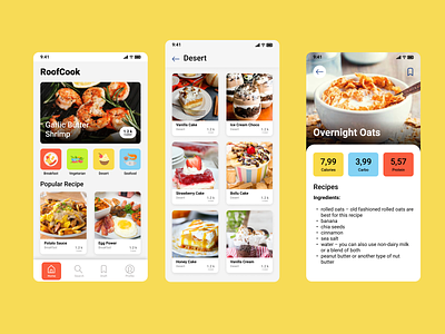 UI Design Recipe App design food app food app recipe app ui ui design ui food