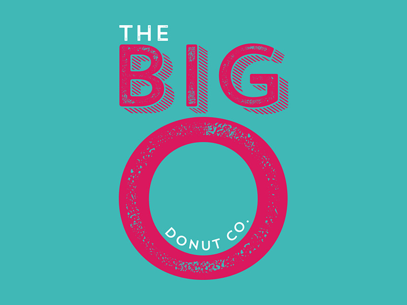 The Big O Donut Co identity branding print design donut
