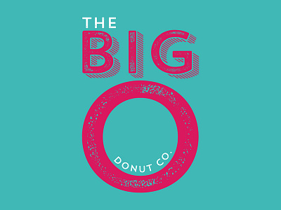 The Big O Donut Co branding design donut identity print