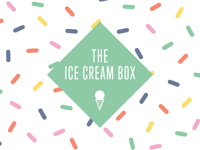 The Ice Cream Box branding ice cream illustration