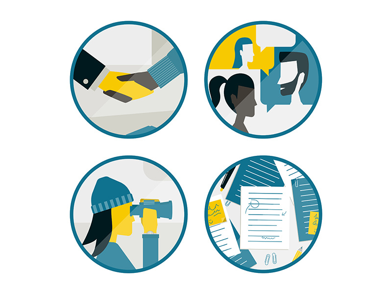Community icons design illustration icons