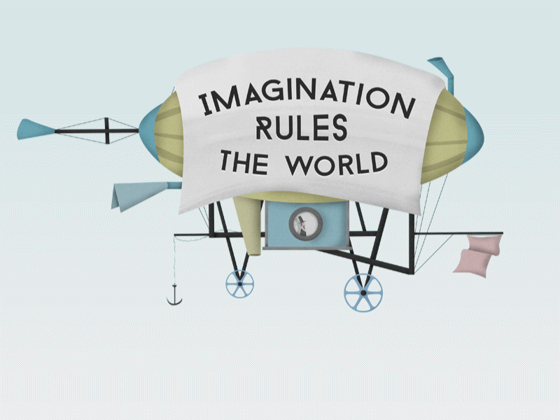 Thank you, James Alonso animated animation colour debut design first shot flying machine illustration illustrator imagination retro vintage