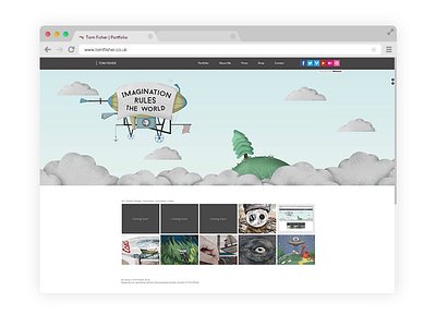 Portfolio Website animation design html illustration imagination muse portfolio website student