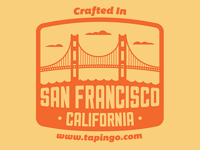 Crafted in San Francisco city fun illustration san francisco sf t shirt typography